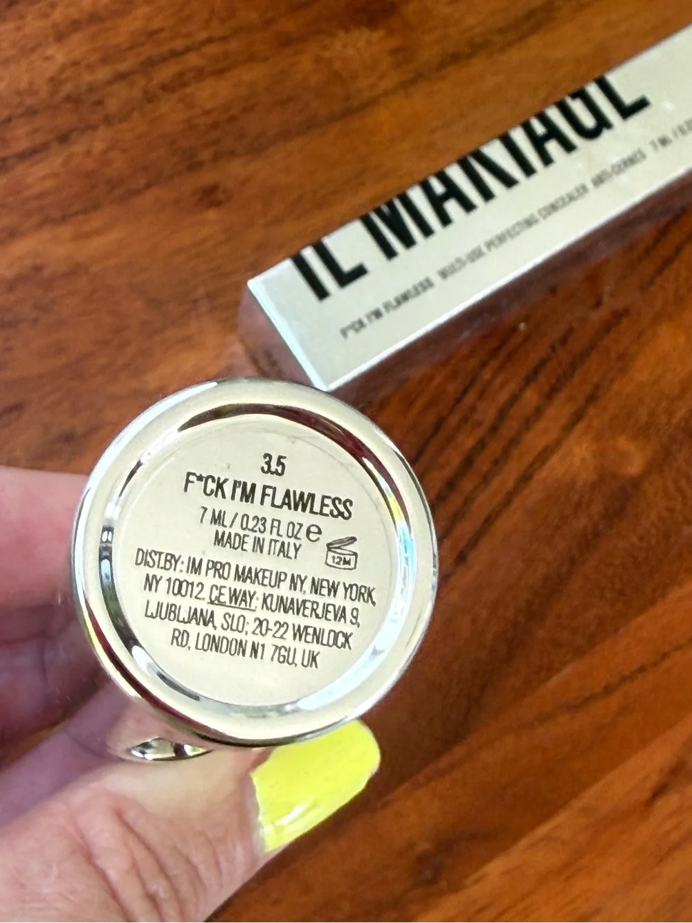 NEW F*ck I'm Flawless Multi-Use Perfecting Concealer by IL MAKIAGE - Shade 3.5